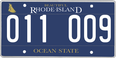 RI license plate 011009