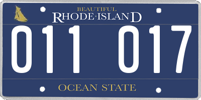 RI license plate 011017