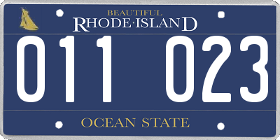 RI license plate 011023