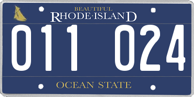 RI license plate 011024