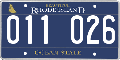 RI license plate 011026