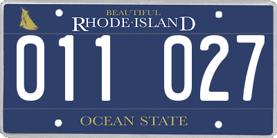 RI license plate 011027