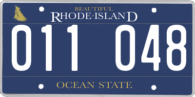 RI license plate 011048