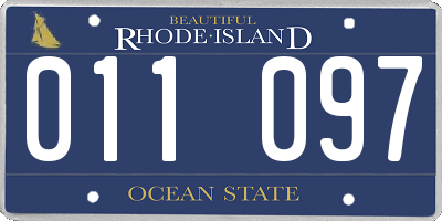 RI license plate 011097