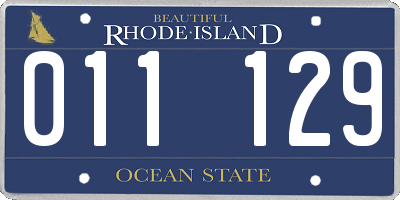 RI license plate 011129