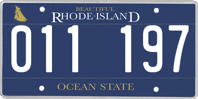 RI license plate 011197