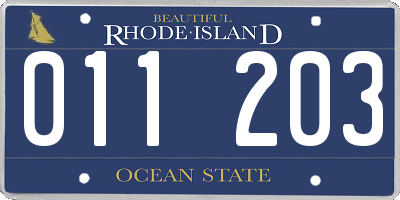 RI license plate 011203