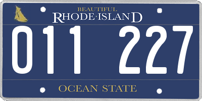 RI license plate 011227