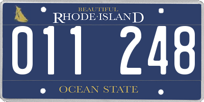 RI license plate 011248