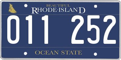 RI license plate 011252