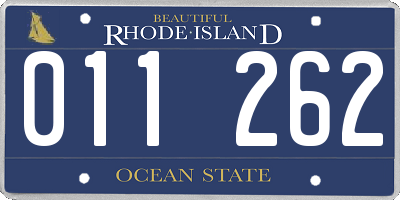 RI license plate 011262