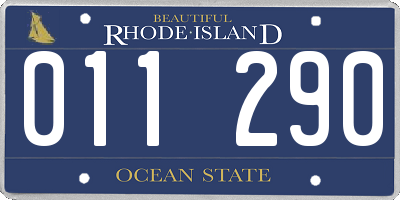 RI license plate 011290