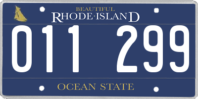 RI license plate 011299