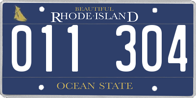 RI license plate 011304