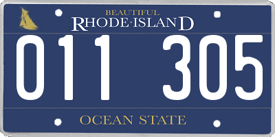 RI license plate 011305