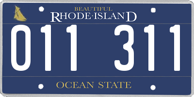 RI license plate 011311