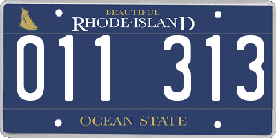 RI license plate 011313