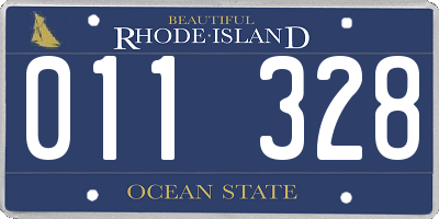 RI license plate 011328