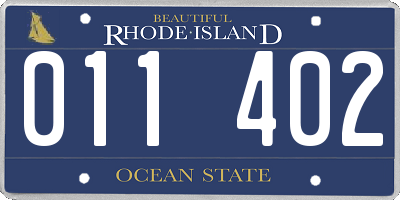 RI license plate 011402