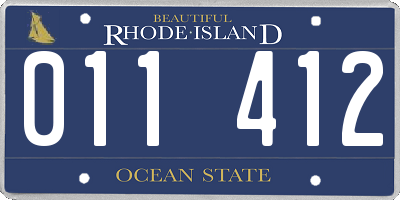 RI license plate 011412