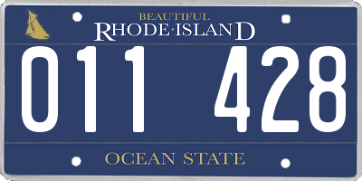 RI license plate 011428