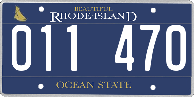 RI license plate 011470