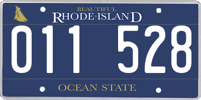 RI license plate 011528