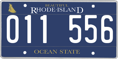 RI license plate 011556