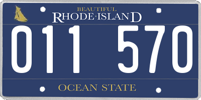 RI license plate 011570