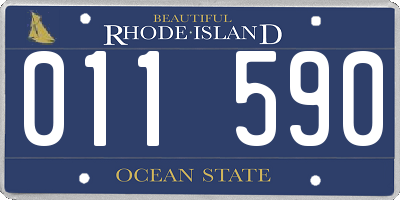 RI license plate 011590