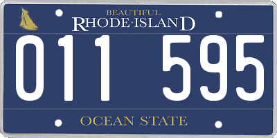 RI license plate 011595