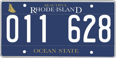 RI license plate 011628