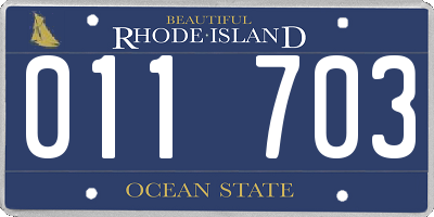 RI license plate 011703