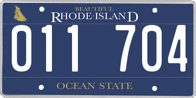 RI license plate 011704