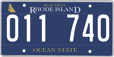 RI license plate 011740