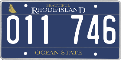 RI license plate 011746