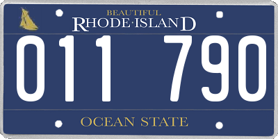 RI license plate 011790