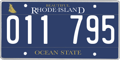 RI license plate 011795