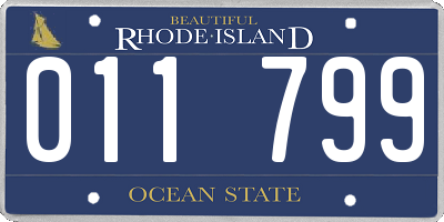 RI license plate 011799