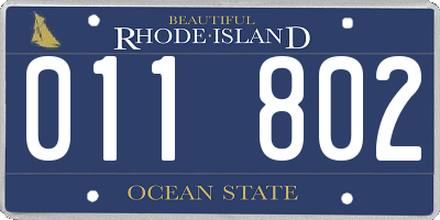 RI license plate 011802