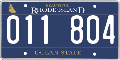 RI license plate 011804