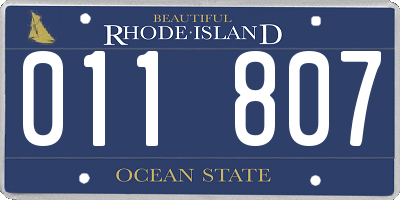 RI license plate 011807