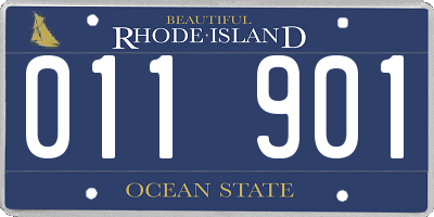 RI license plate 011901