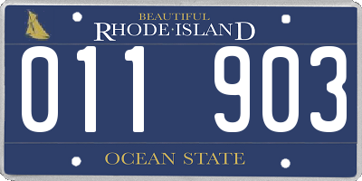 RI license plate 011903
