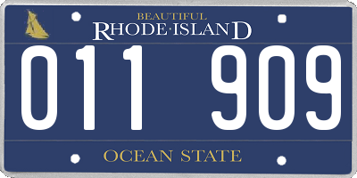 RI license plate 011909