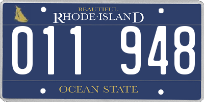 RI license plate 011948