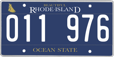 RI license plate 011976