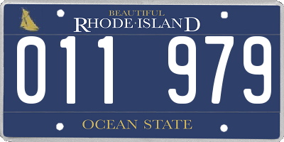 RI license plate 011979