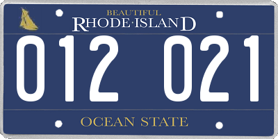 RI license plate 012021