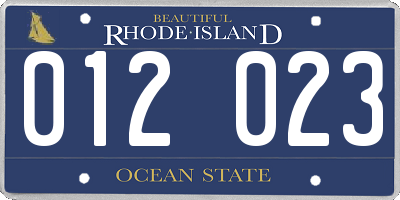 RI license plate 012023